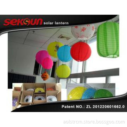 Full Color Emergency Nylon Solar Lantern , Rechargeable Cam